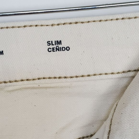 Goodfellow & Co Mens Jeans sz 30Wx32L Total Flex Slim cream wash denim pants - Picture 3 of 12